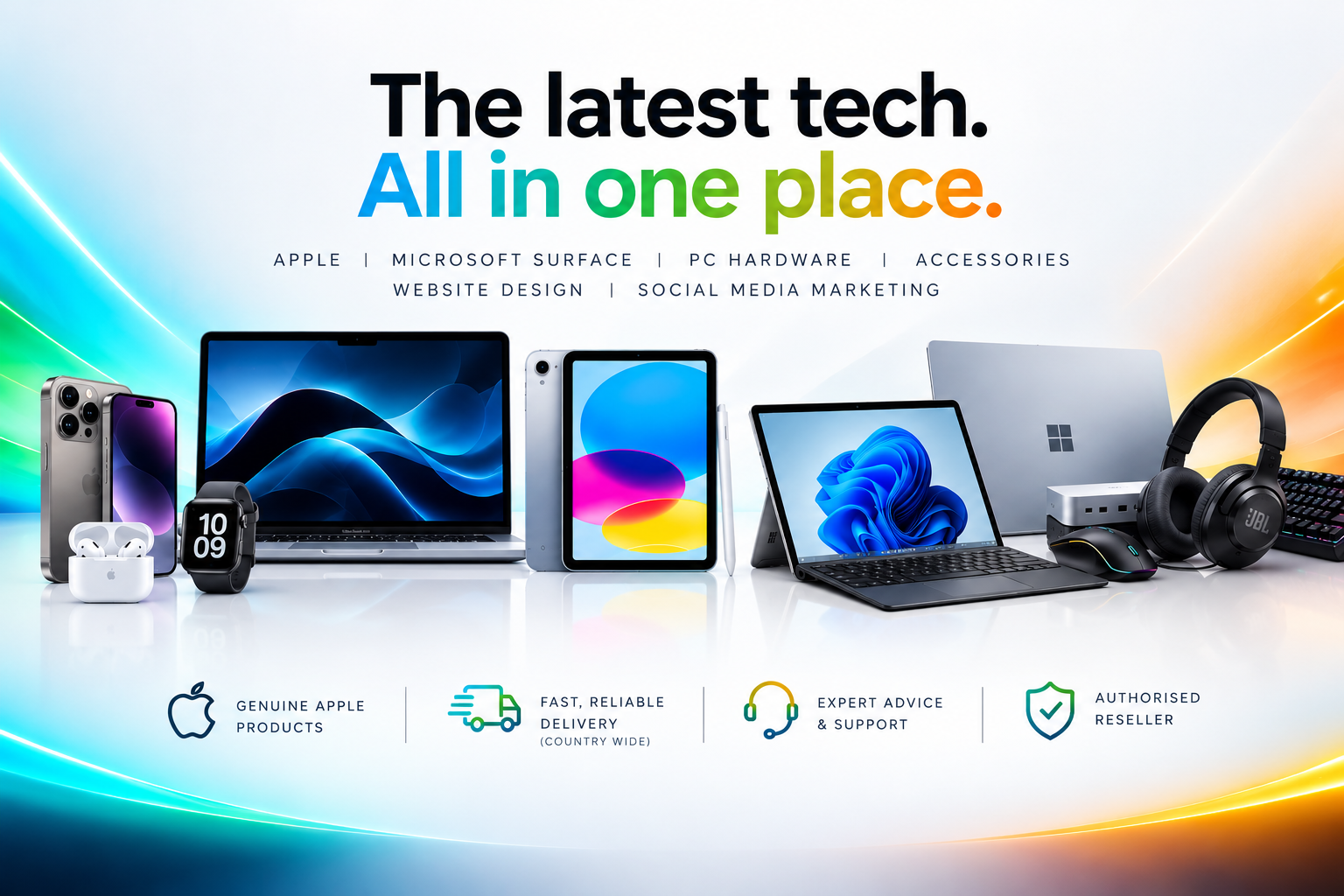 Apple and Microsoft Surface devices, computers and accessories with countrywide delivery and expert support.